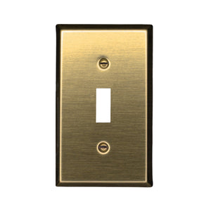 Traditional Antique Brass Wall Plate - 2-163AB