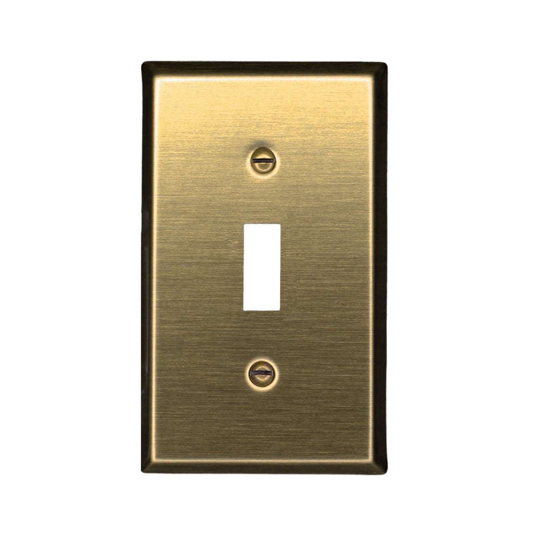 Traditional Antique Brass Wall Plate - 2-163AB
