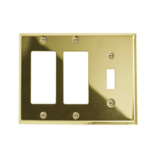 Load image into Gallery viewer, Metal Traditional Brass Wallplate - 2-163T4BR
