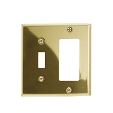 Load image into Gallery viewer, Metal Traditional Brass Wallplate - 2-163R4BR
