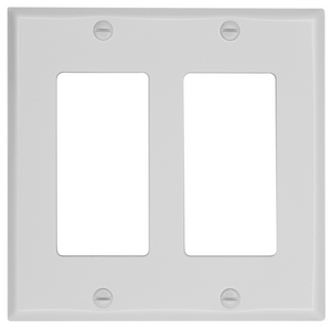 White Traditional Metal Wallplate - 2-164RR
