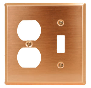Traditional Copper Stone Wall Plate - 2-165R