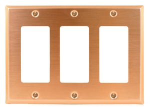 Traditional Copper Stone Wall Plate -  2-165RRR