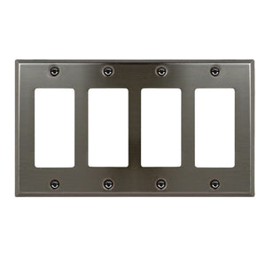 Decorative Metal Traditional Satin Nickel Wall Plate - 2-167RBN