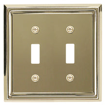 Load image into Gallery viewer, Decorative Contoured Metal &quot;Estate&quot; Bright Brass Wall Plate - 2-200D
