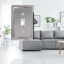 Load image into Gallery viewer, Decorative Metal Polished Chrome &quot;Estate&quot; Wallplate - 2-202T
