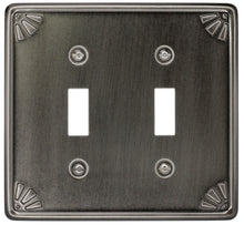 Load image into Gallery viewer, Contoured Metal &quot;Studio Pewter&quot; Wallplate - 2-212R
