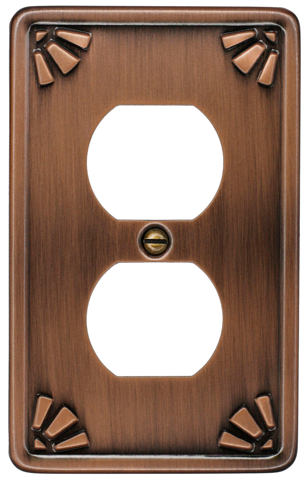 Metal Studio Antique Broze 1Duplex Wallplate