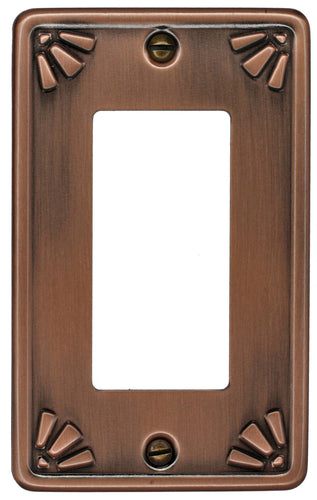 Metal Studio Antique Bronze Single Rocker Wall-plate 