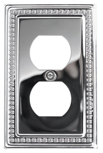 Vintage Polished Chrome Wall Plate - 2-218D