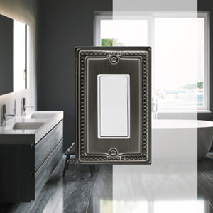 Decorative Metal Nickel Vintage Wall Plate - 2-220TT