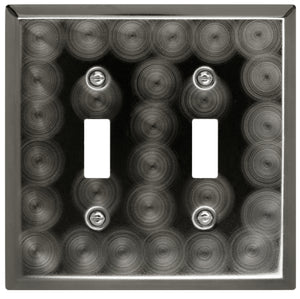 Decorative Metal Techno Pewter Wall Plate - 2-301R