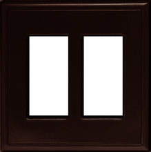 Load image into Gallery viewer, Metal Screwless 2Rocker Wallplate, Oil Rubbed Bronze
