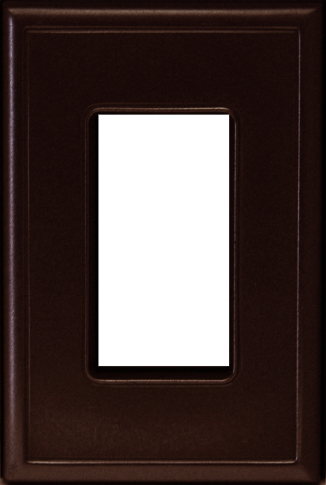 Metal Screwless 1Rocker Wallplate, Oil Rubbed Bronze