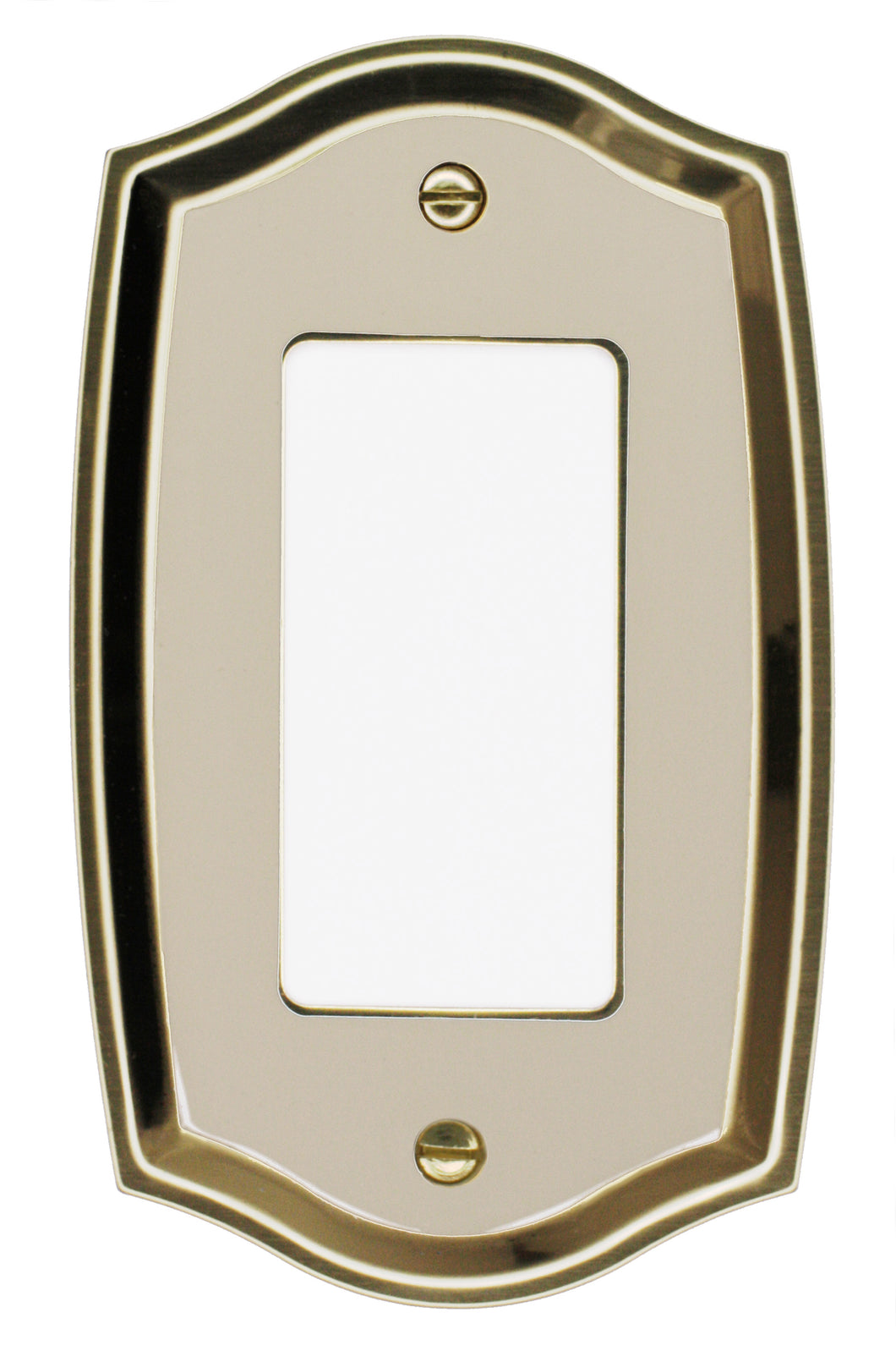 Decorative Metal Ivory on Brass Wall Plate - 2022R