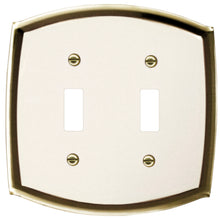 Load image into Gallery viewer, Decorative Metal Antiqued Ivory Wall Plates - 2030R
