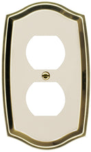 Load image into Gallery viewer, Decorative Metal Antiqued Ivory Wall Plates - 2030T
