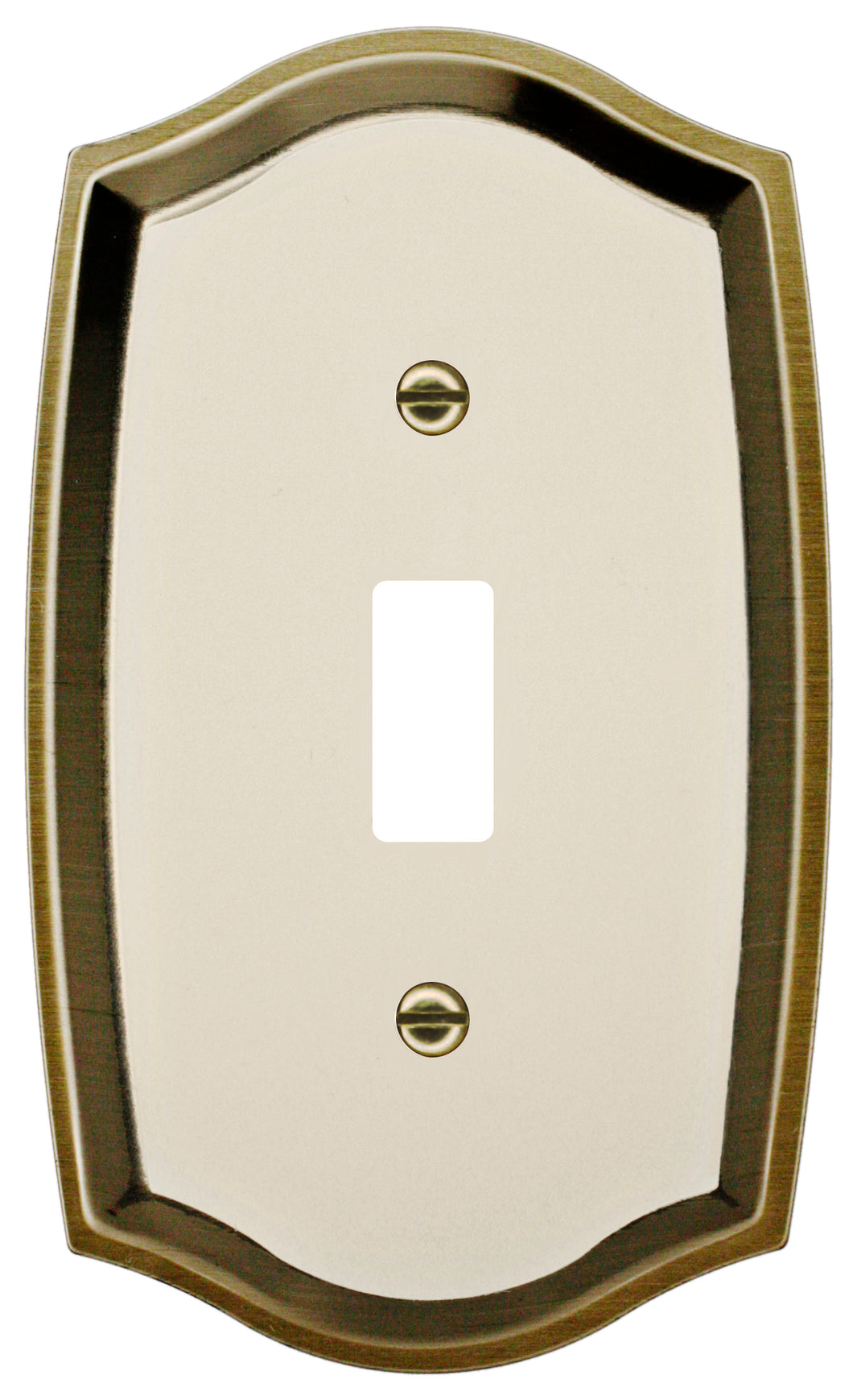 Decorative Metal Antiqued Ivory Wall Plates - 2030T