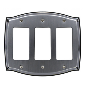 Decorative Metal Etched Chrome Wall Plate - 2053RRR