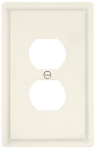 Solid White Satin Wood Wall Plate - 29-200R