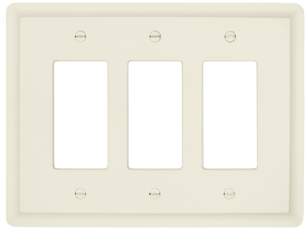 Solid White Satin Wood Wall Plate - 29-200RRR