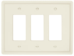Solid White Satin Wood Wall Plate - 29-200R