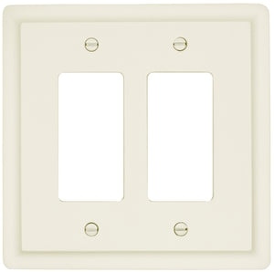 Solid White Satin Wood Wall Plate - 29-200R