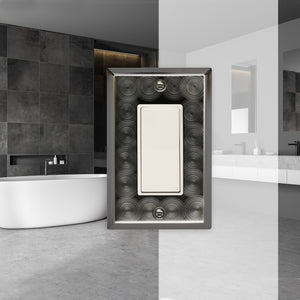 Decorative Metal Techno Pewter Wall Plate - 2-301R