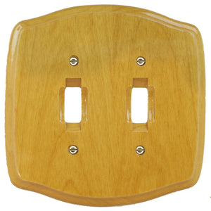 Old Country Honey Oak Solid Wood Wall Plate - 4-301