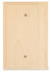 Solid Traditional Unfinished Wood Wall Plate - 4-411D