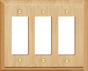 Solid Traditional Unfinished Wood Wall Plate - 4-411T