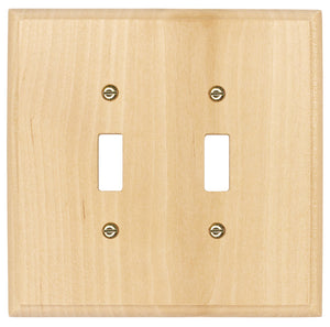 Solid Traditional Unfinished Wood Wall Plate - 4-411T