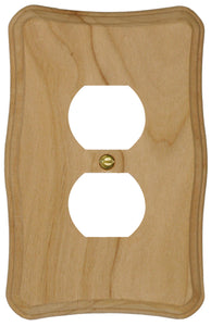 Solid Provincial Unfinished Wood Wall Plate - 4-420R