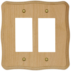 Solid Provincial Unfinished Wood Wall Plate - 4-420R