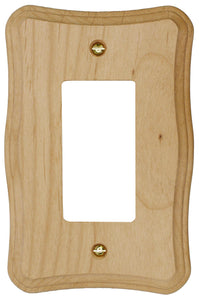 Solid Provincial Unfinished Wood Wall Plate - 4-420R