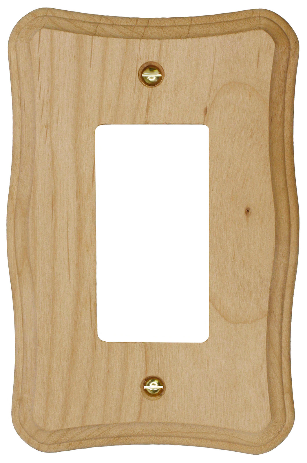 Solid Provincial Unfinished Wood Wall Plate - 4-420R
