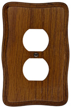 Load image into Gallery viewer, Solid Wood, Provincial Tavern Oak Wall Plate Duplex 4-431
