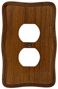 Solid Wood Provincial Tavern Oak Wall Plate - 4-431TD