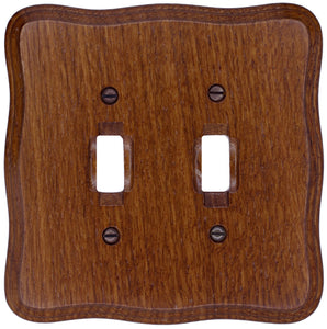 Solid Wood Provincial Tavern Oak Wall Plate - 4-431TD