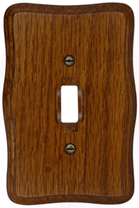 Solid Wood Provincial Tavern Oak Wall Plate - 4-431TD