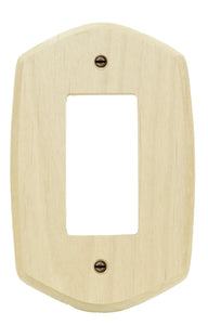 Old Country Unfinished Solid Wood Wall Plate Toggle & Duplex- 4-434TD