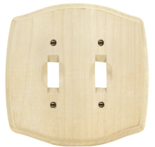 Load image into Gallery viewer, Old Country Unfinished Solid Wood Wall Plate Toggle &amp; Duplex- 4-434TD

