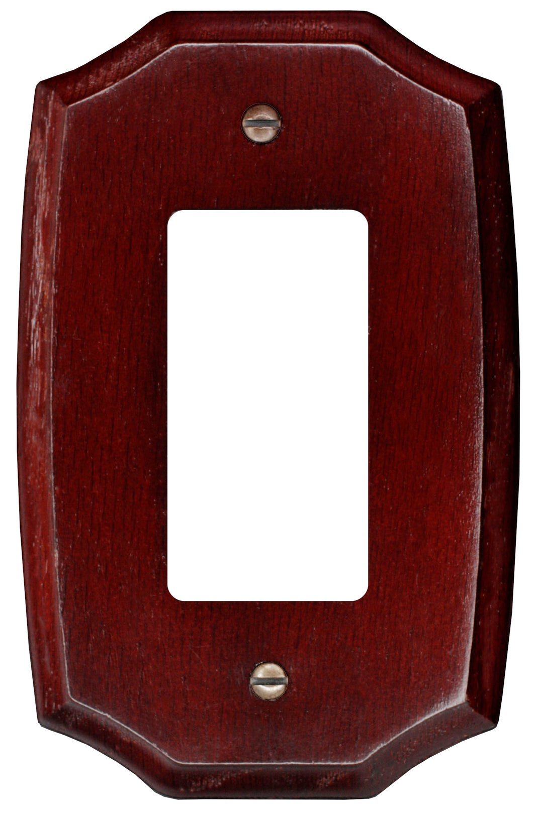 Solid Wood, Cafe Espresso Wallplate 4-438 Rocker