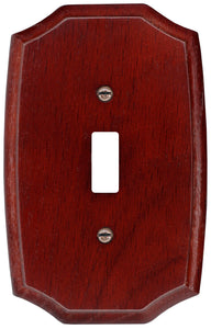Solid Wood, Cafe Espresso Wallplate 4-438 Toggle