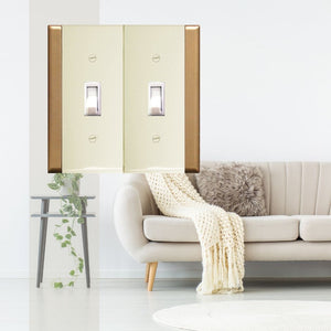 Plastic Ivory with Gold Sides Wallplates - 10-84TT