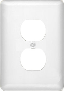 Decorative Metal White Oversize Wallplate - 5-900T