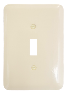 Decorative Metal Oversize Ivory Wallplate Toggle 5-901