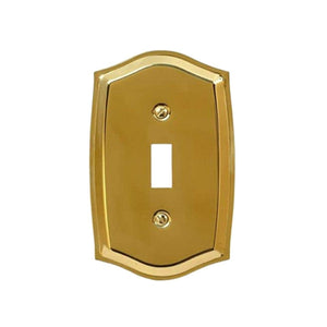 Colonial Switch plate, Wall plate, Cover, Solid Stamped Brass _ 10-104T