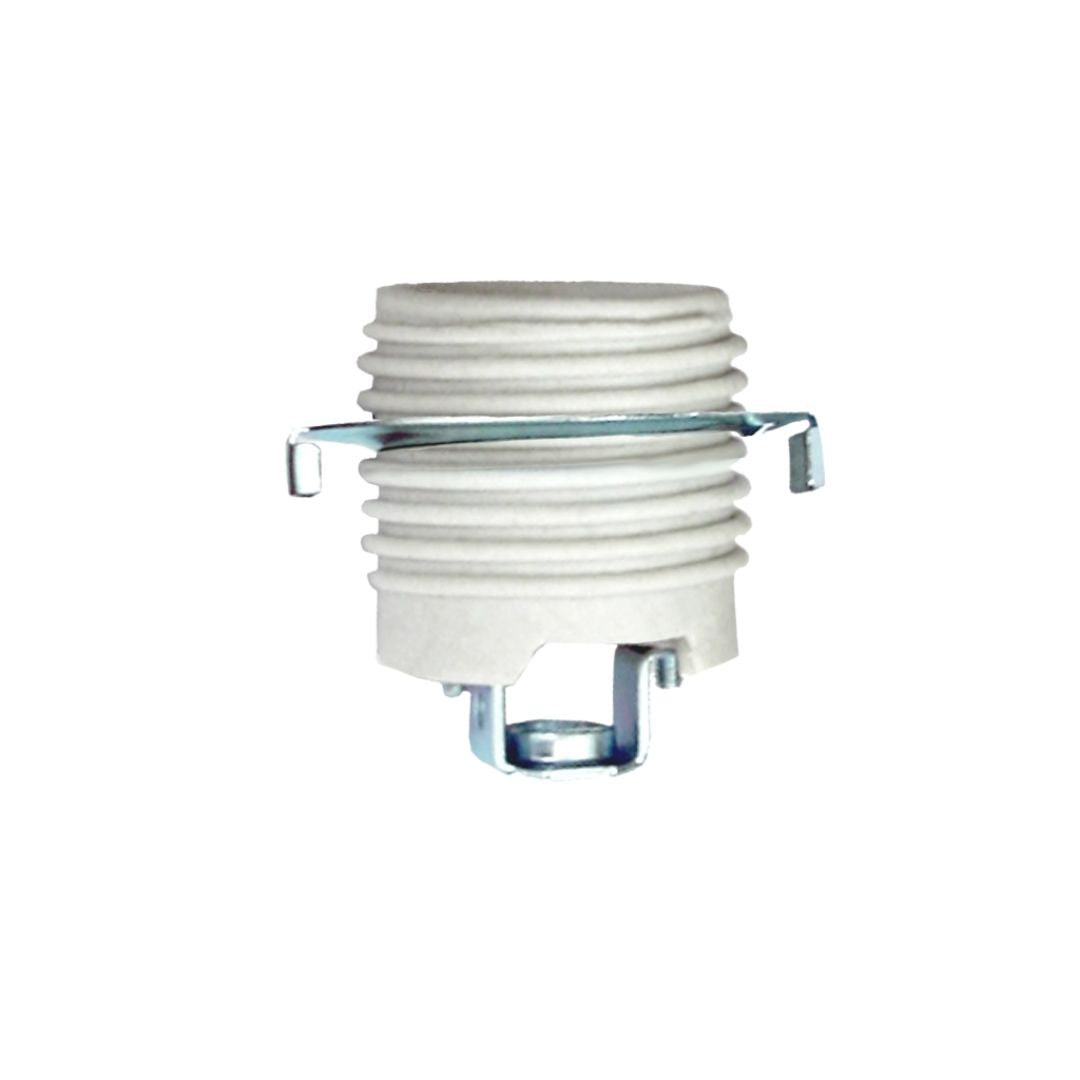 Threaded Light Sockets Ceramic E27 Full Thread Ceramic Socket Lamp