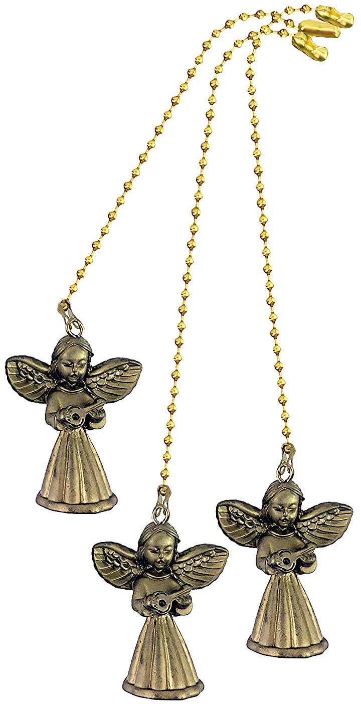 Decorative Musical Angel Ceiling Fan Pull with Beaded Chain - 3 pack - FA106-3